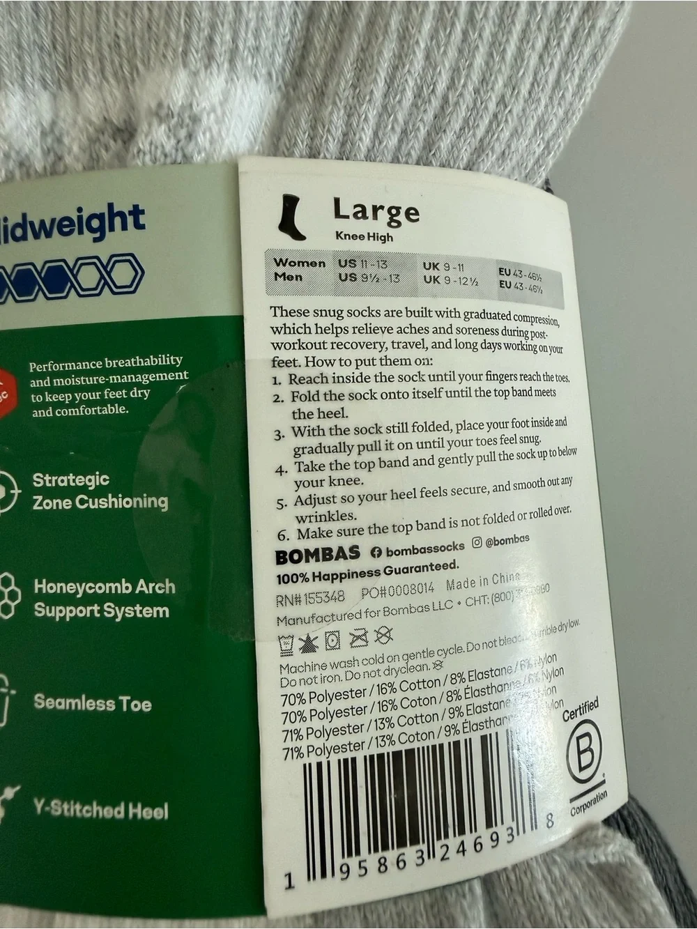 Bombas Compression Socks - 3- Pack (20-30mmHg)